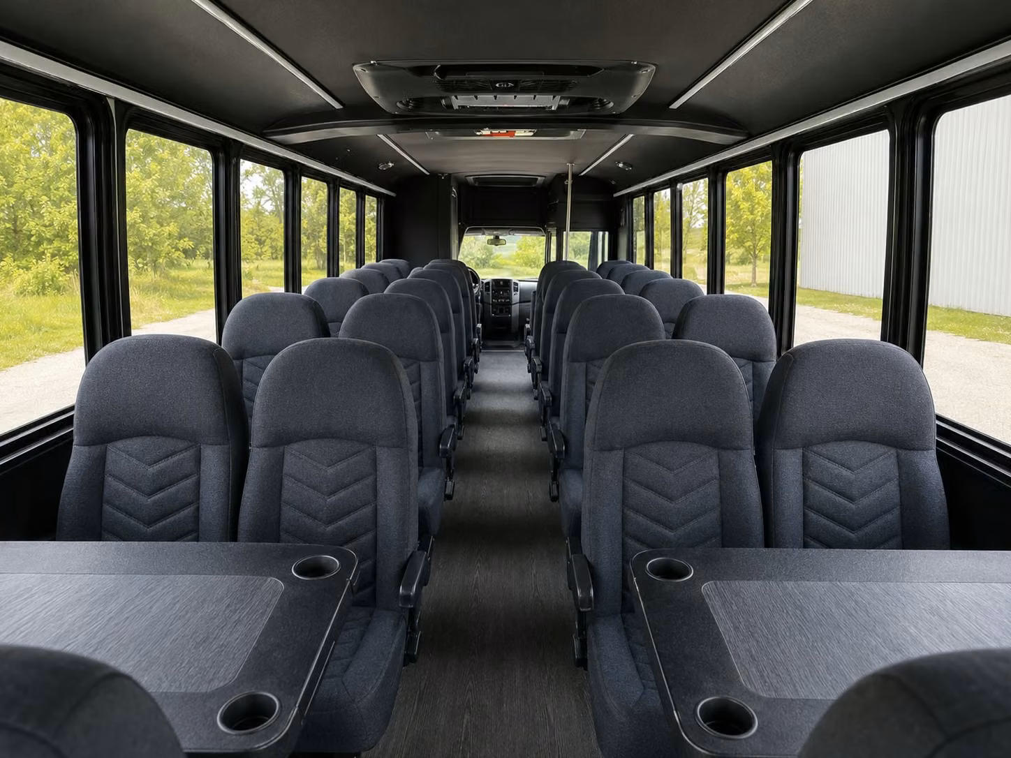 18 passenger minibus interior