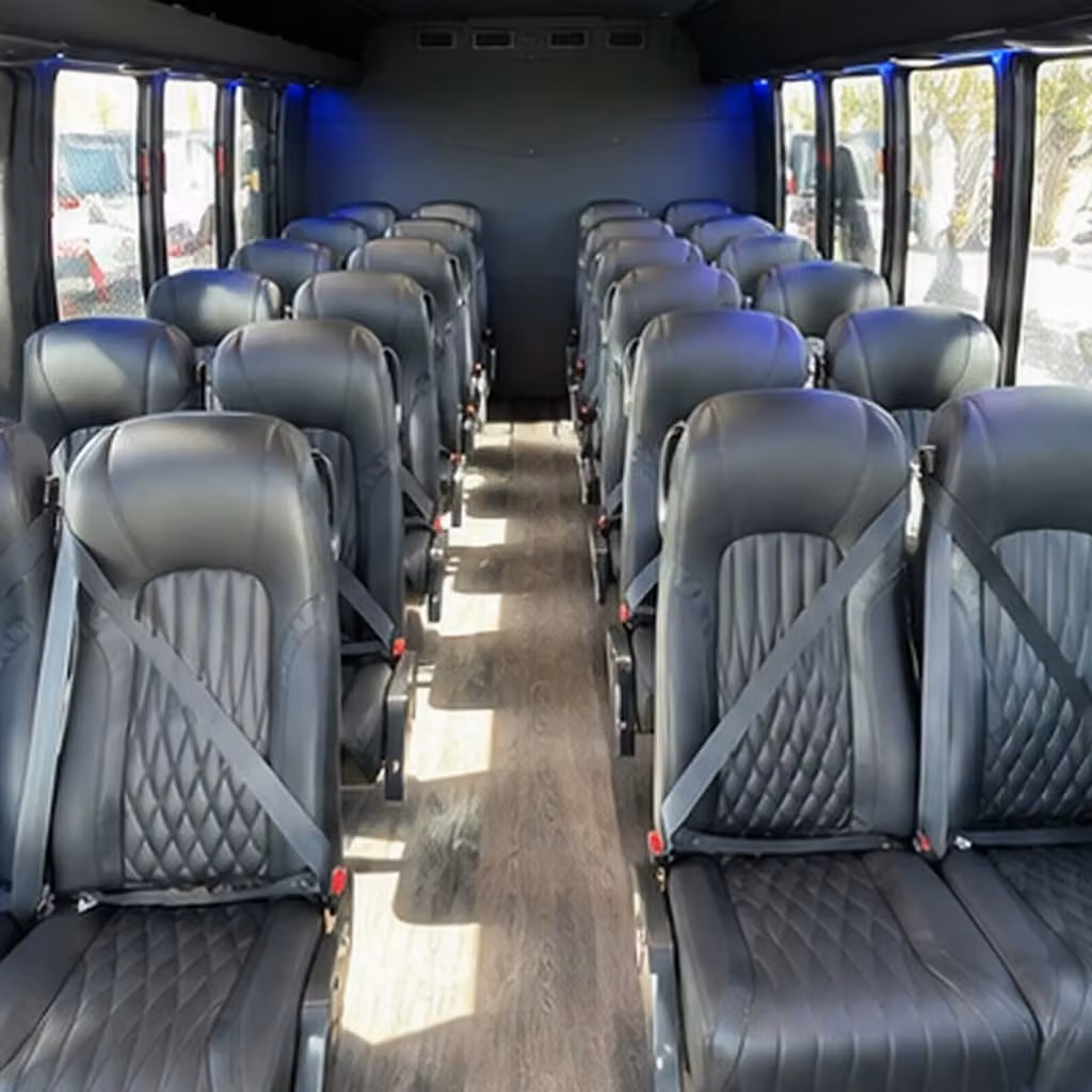 28 passenger minibus inside