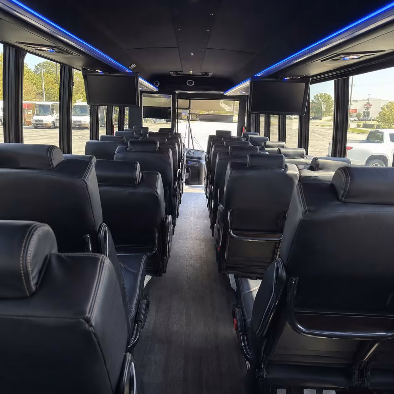 28 passenger minibus interior