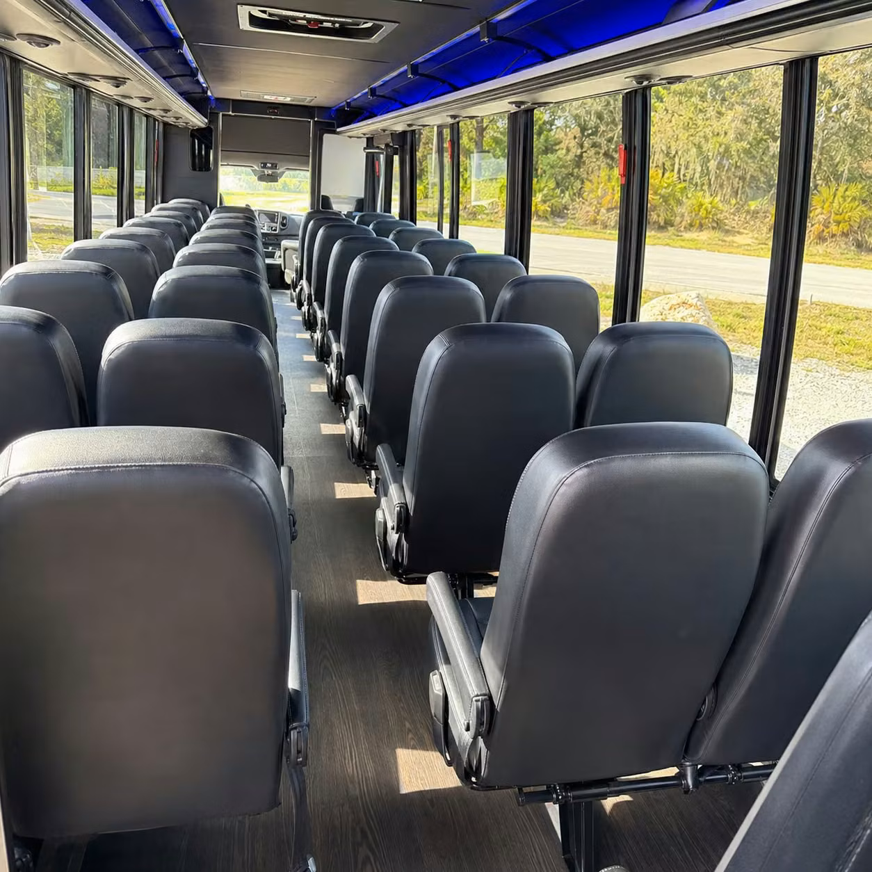 30 passenger minibus interior