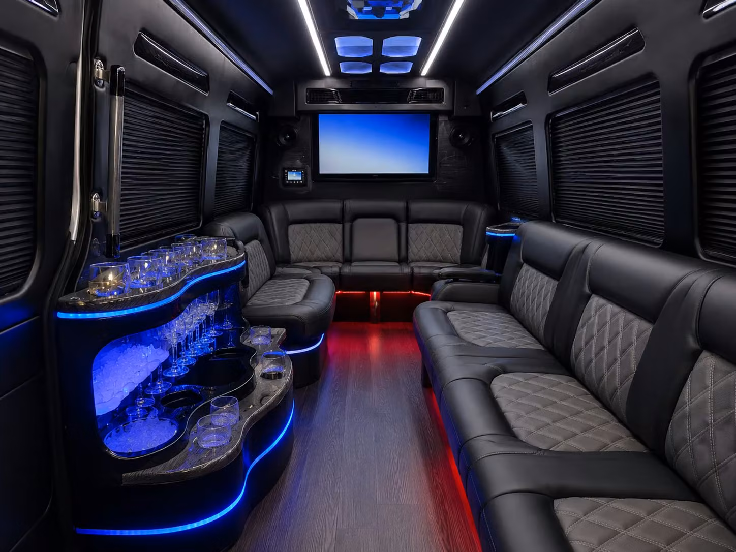 bus rental options for huntington beach trips