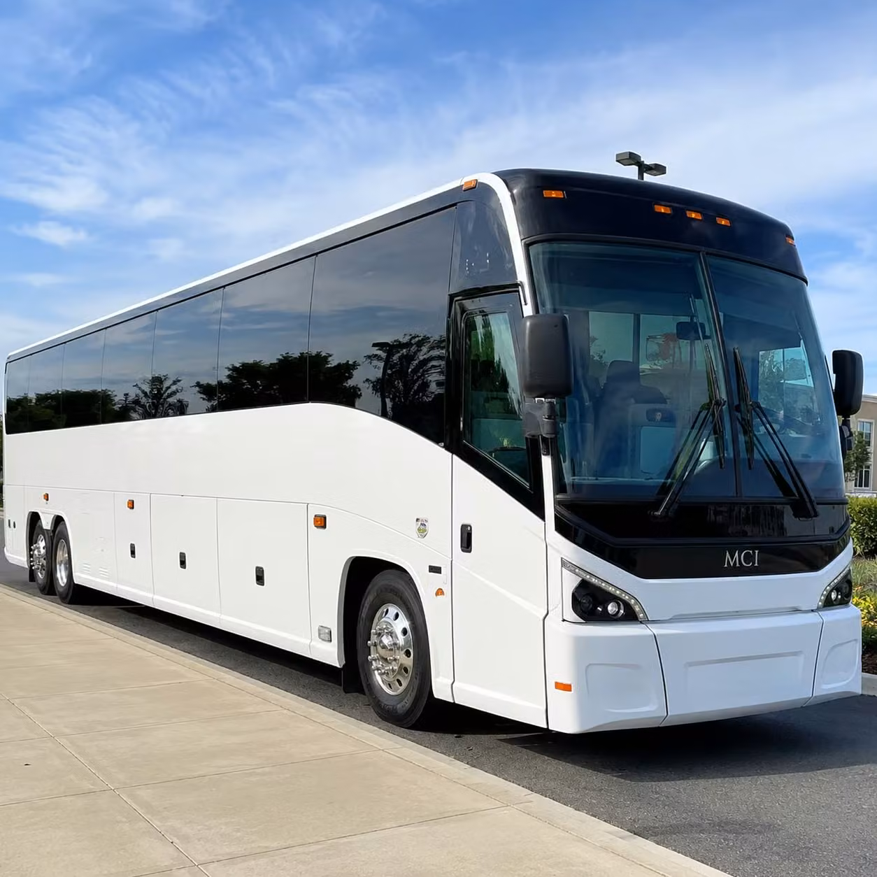 huntington beach charter bus rental exterior