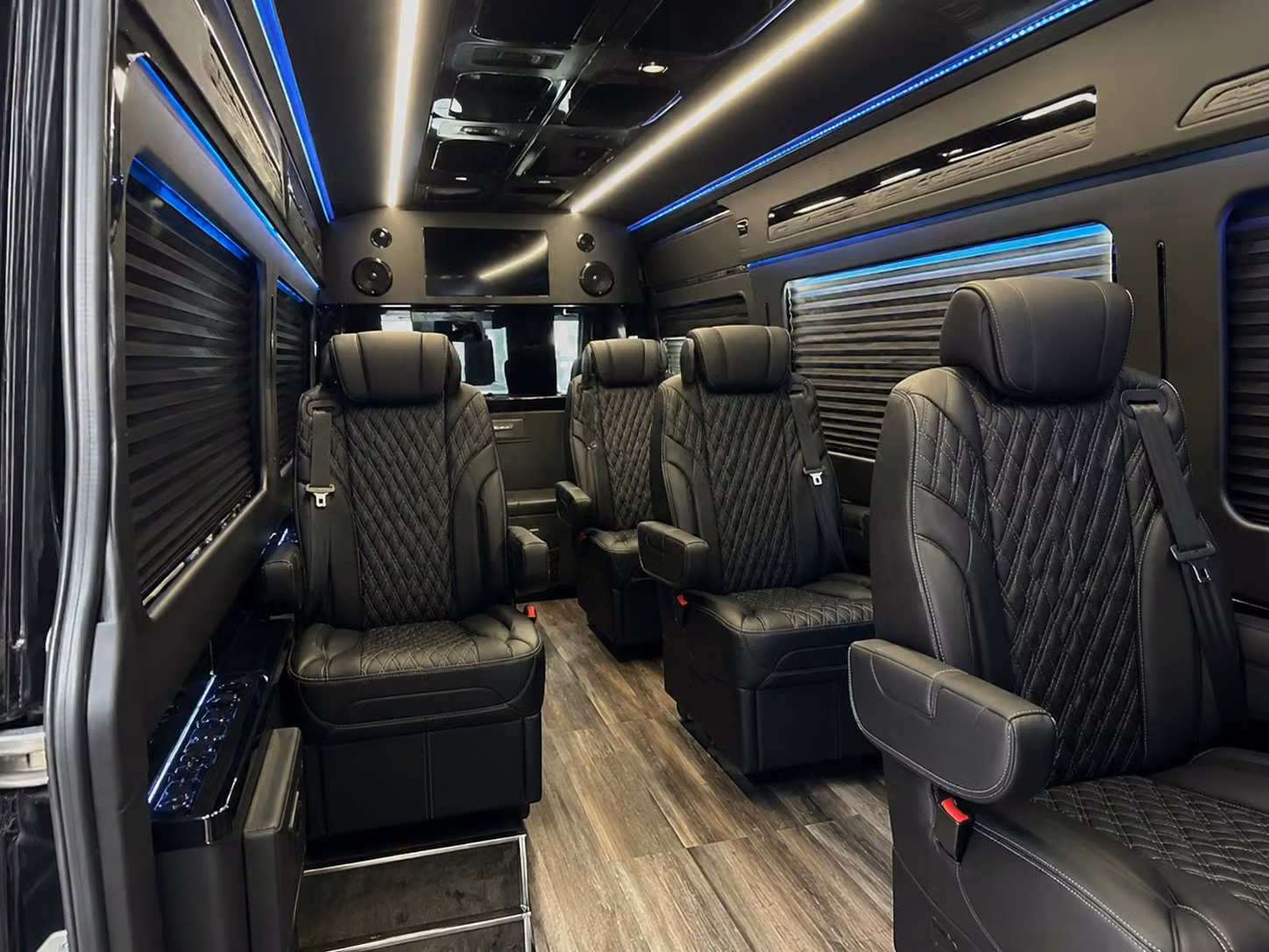 sprinter van with driver inside